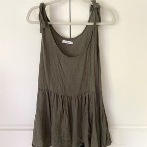 Khaki Green Princess Polly Mini Dress